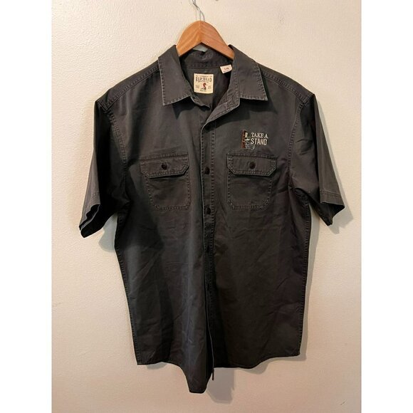 Men's Red Head Brand Co Take A Stand Button Up Tee Size L [EXCELLENT] - Picture 1 of 6
